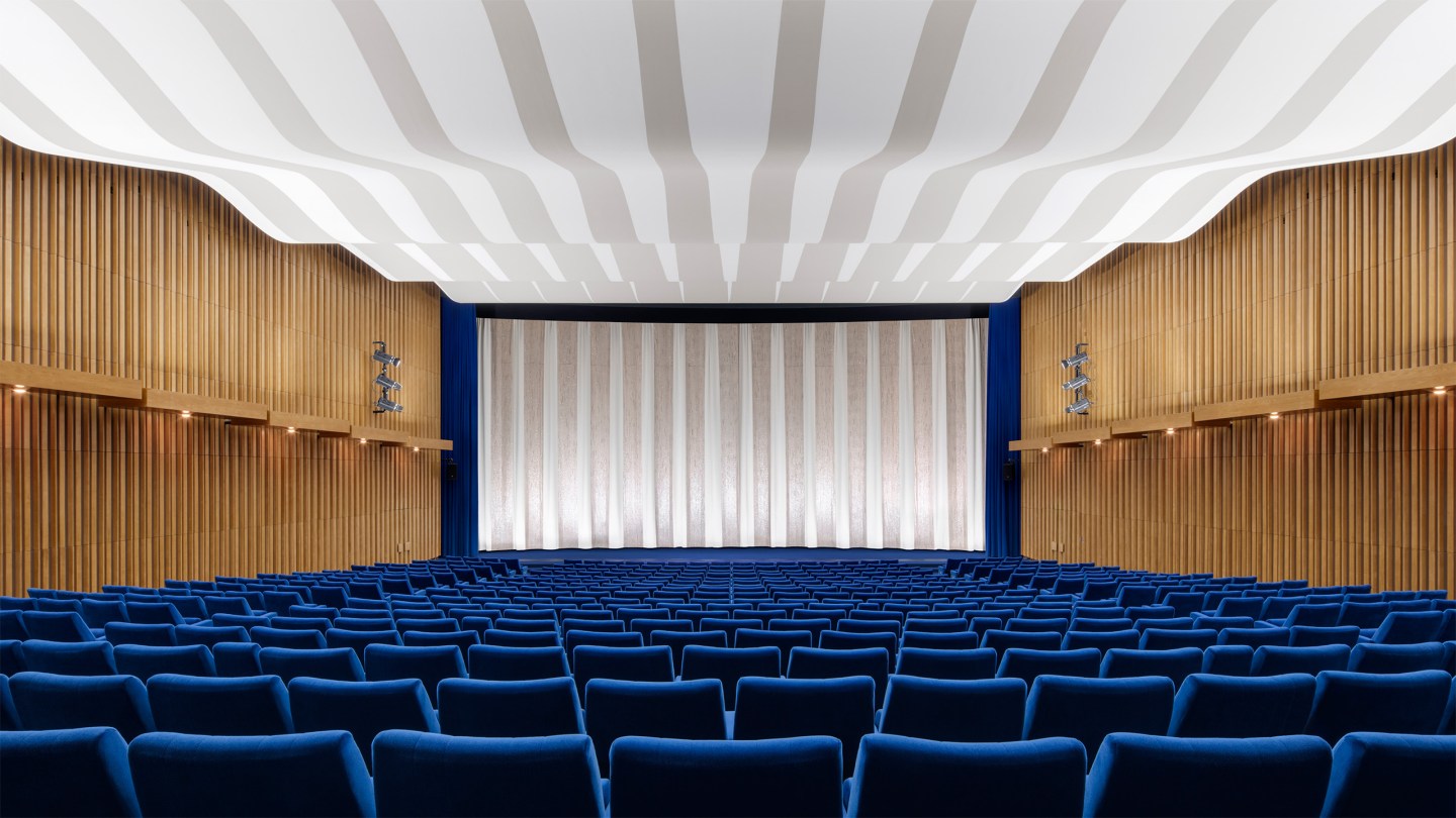 One of the main screens in Berlin's cinema Kino International