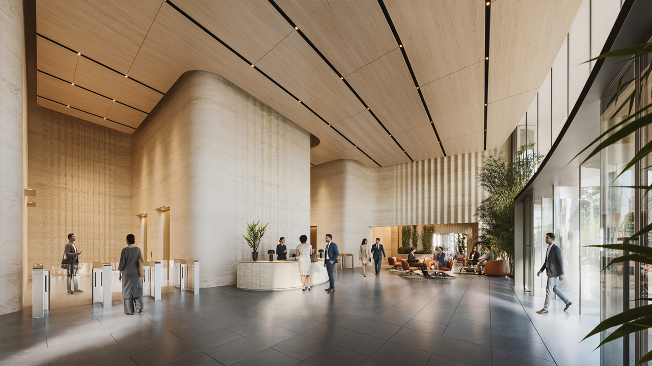 Reception area of Godrej Hudson Circle