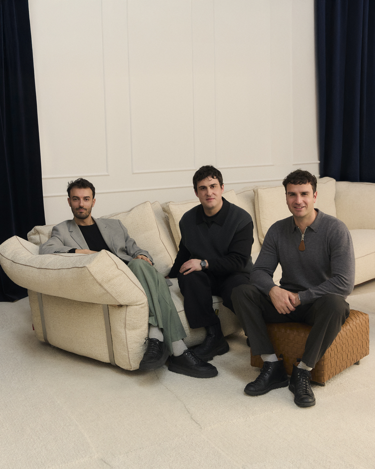 Stefano Colombo, Eugenio Cosentino and Luca Marullo Viola, founders of Parasite 