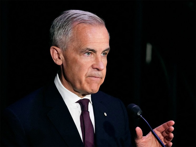 Prime Minister Mark Carney speaks during an announcement on the Canada Strong Fund, Canada's first sovereign wealth fund, in Ottawa