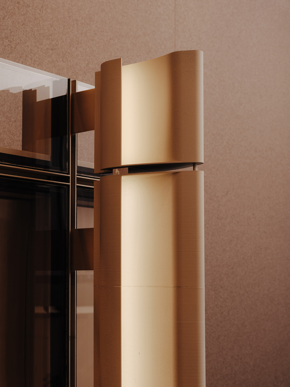 Striking external fins of the Godrej Hudson Circle