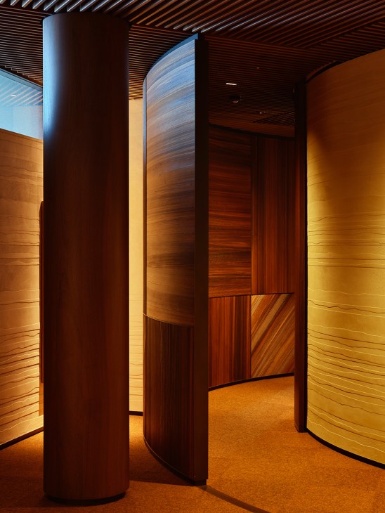 Interior walls of Lombard HQ