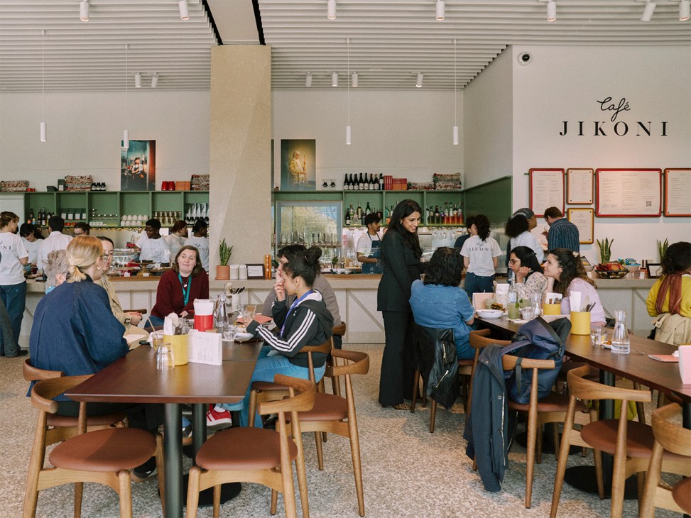 Café Jikoni is full of customers and enjoys floods of natural light 