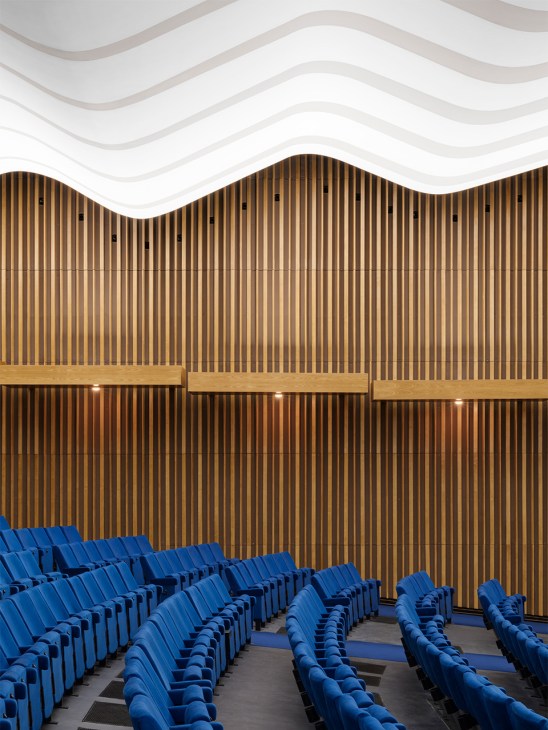 Blue seats at the Kino International in Berlin