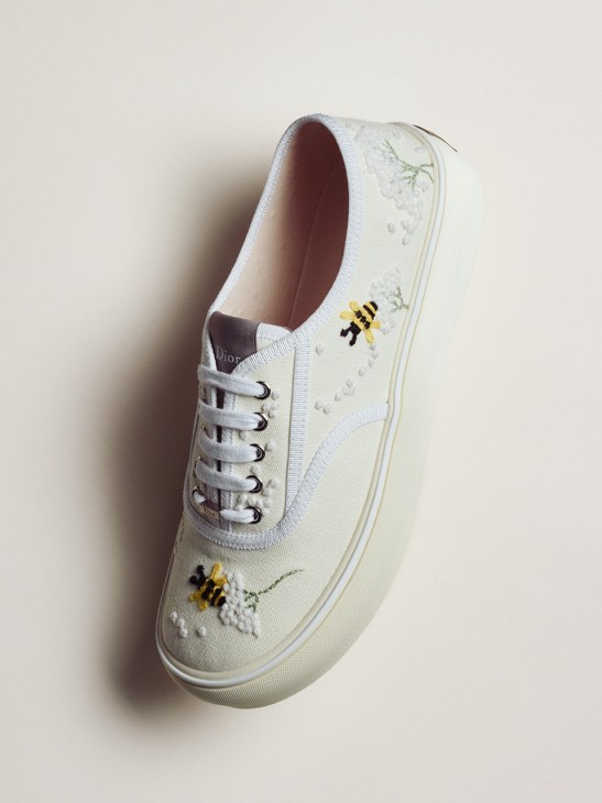 Dior trainers with bumblebee stitching