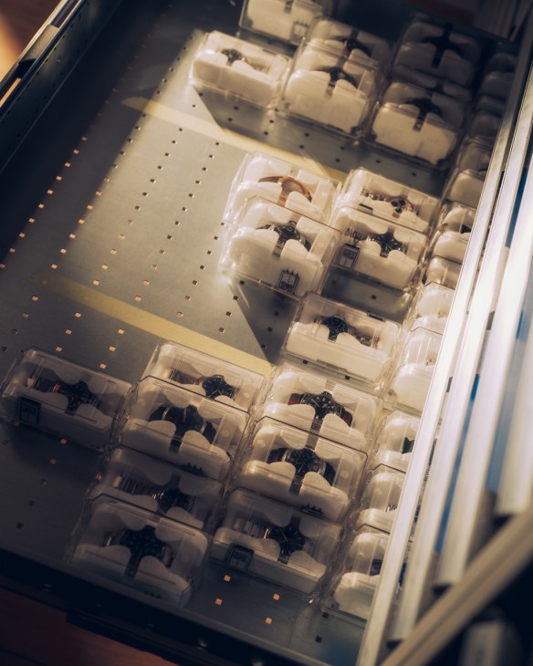 Watches awaiting new owners