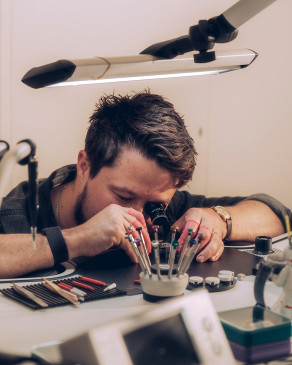 Watchmaker Fian Grogan in focus