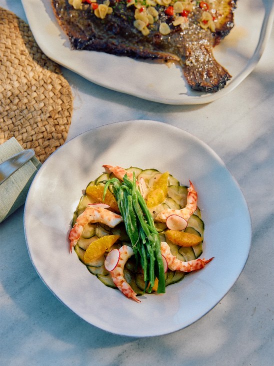 Seafood lunch at Mas de Torrent