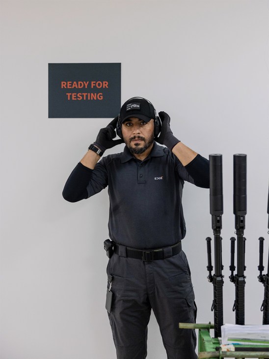 Weapons being tested at Edge Group