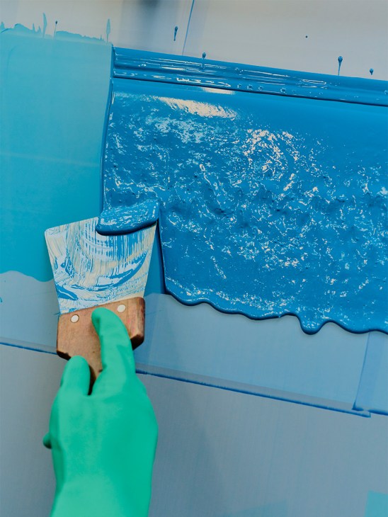 A print being created at Lézard Graphique