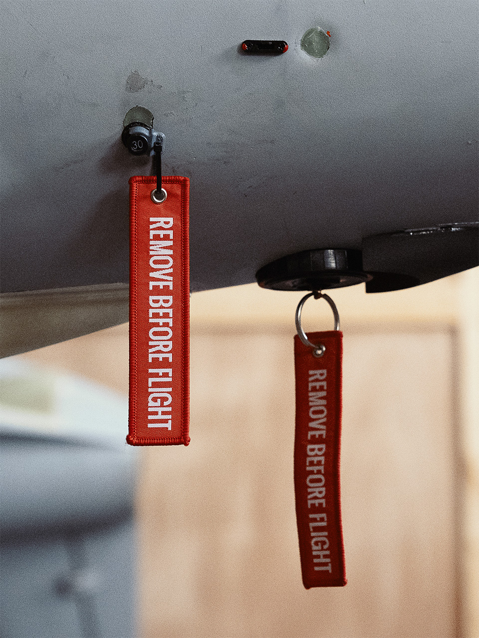 Red safety streamers at Edge Group