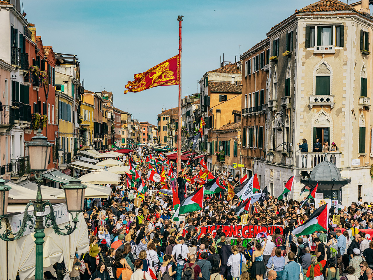 Art and politics collide as protests reframe the Venice Biennale