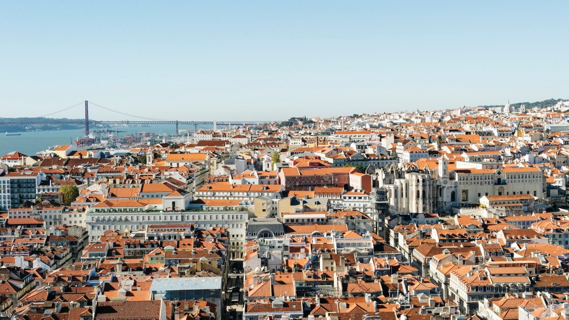 Overlooking Lisbon from São Jorge castle.