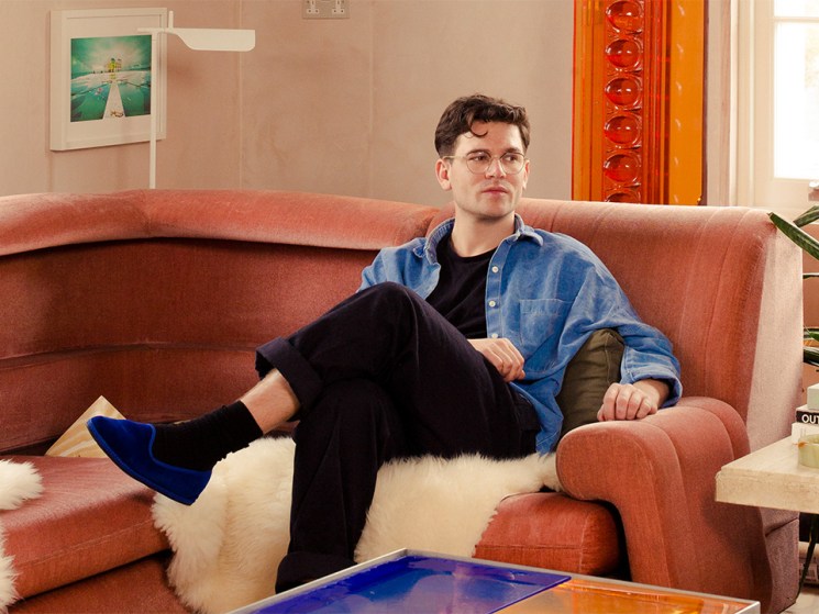 Interior architect Alex Holloway takes inspiration from  cinema and online slang