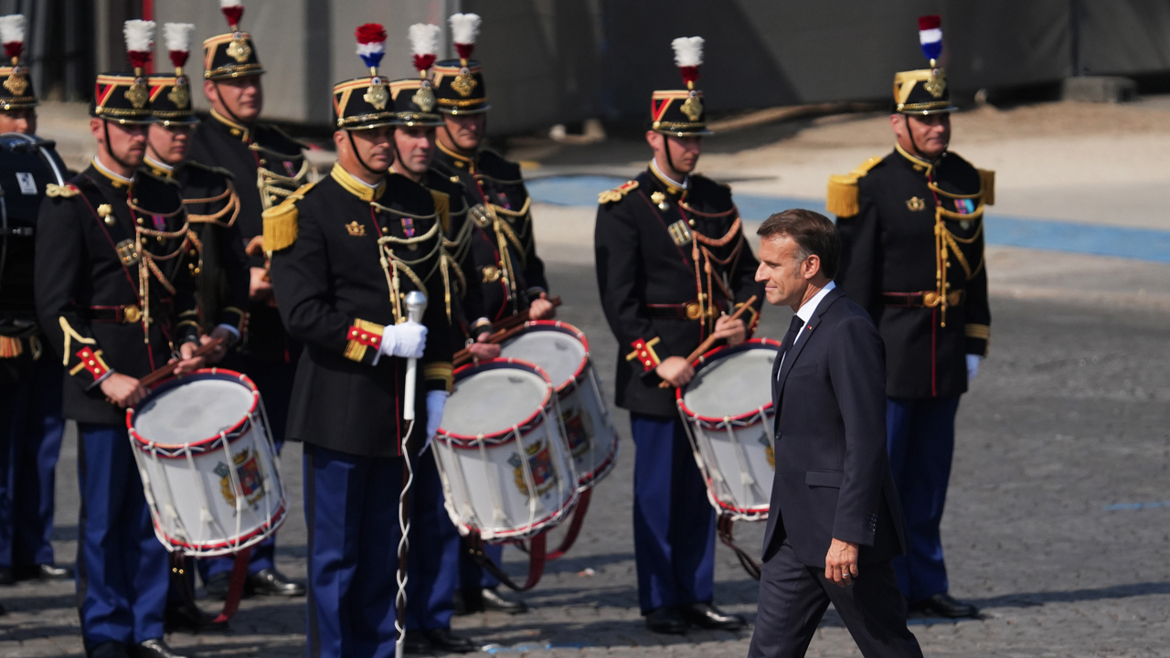 Macron uses his last Bastille Day to unite Europe in show of military strength