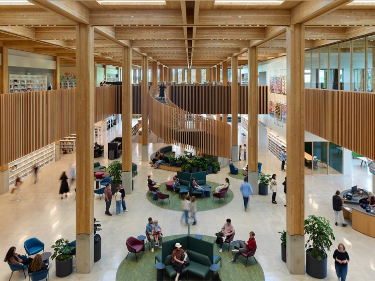 Designing a modern library that is relevant to people and place