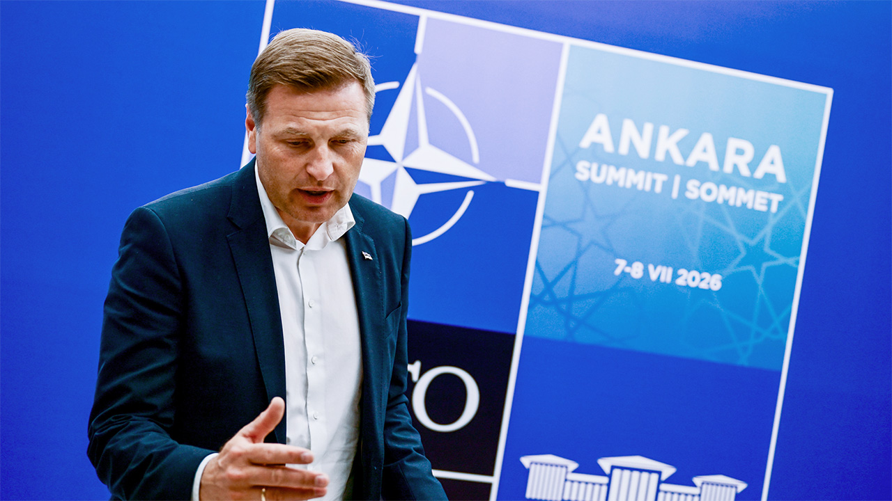 Top defence spenders Estonia takes its seat at the Nato conference in Ankara