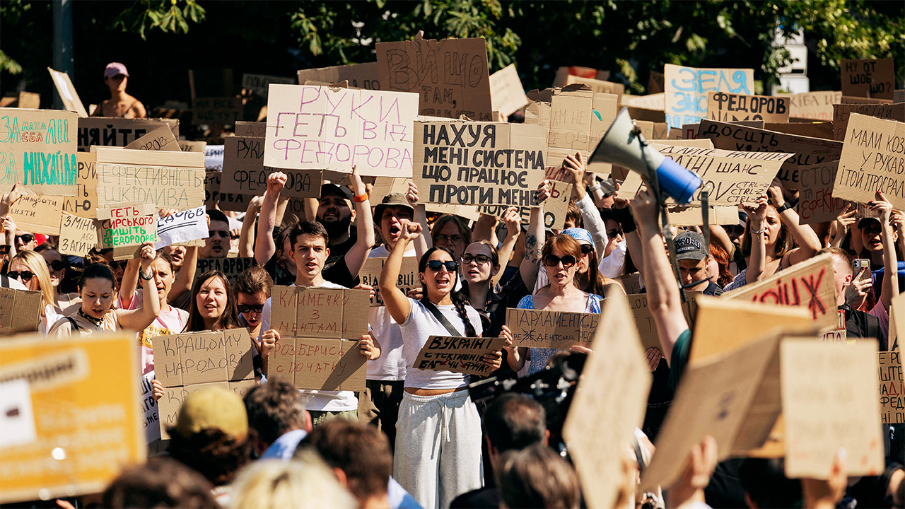 Vladimir Putin’s approval rating plummets and protests continue in Ukraine