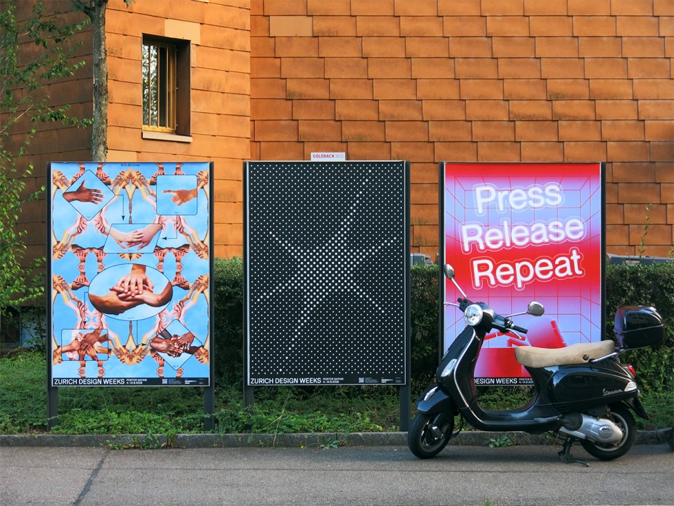 Posters on the street in Zurich