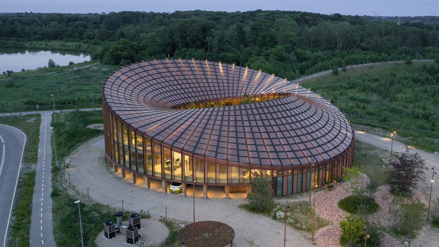 This new Bjarke Ingels Group-designed HQ in Denmark combines workplace and showroom