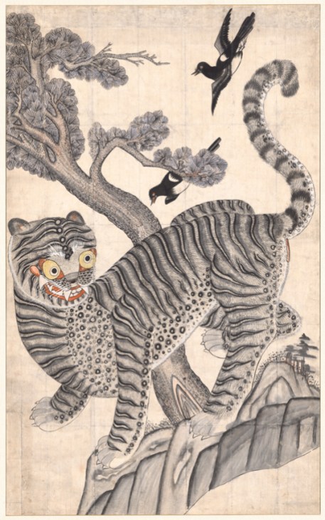 Tiger and magpie, 19th century. © National Museum of Korea