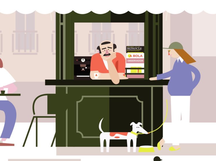 Lisbon quiosque illustration