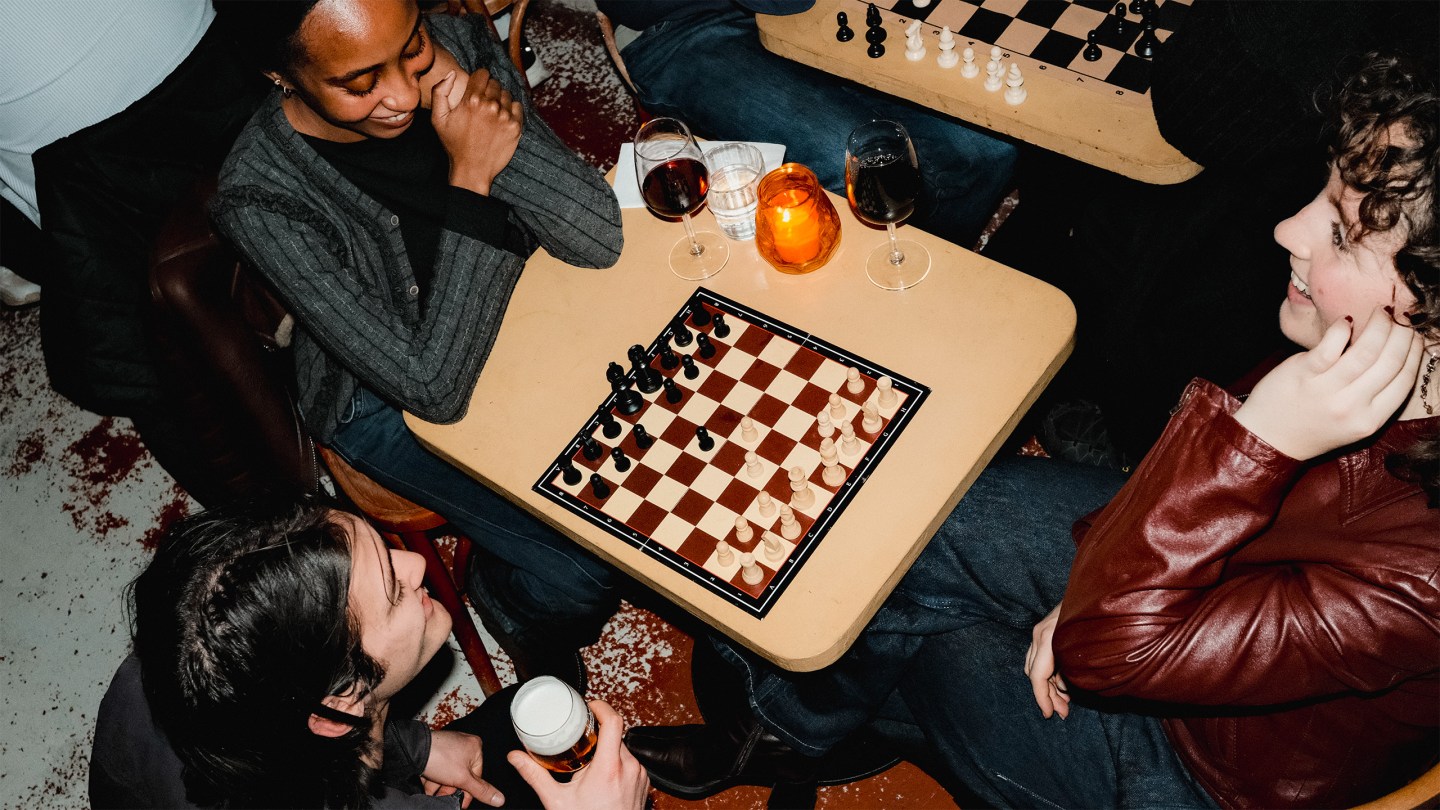 This Melbourne-born social club is making Amsterdam’s chess culture social, noisy, and young again