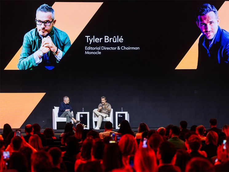On stage at Livex Abu Dhabi, Ryan Reynolds tells Tyler Brûlé what makes a liveable city
