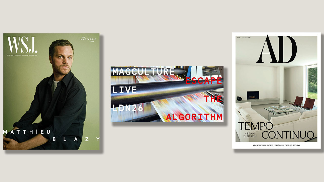 The Innovators issue of ‘The Wall Street Journal Magazine’, 45 years of AD Italia and Magculture Live