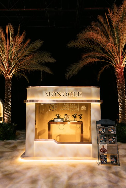 Monocle radio booth at the Arab Media Summit 