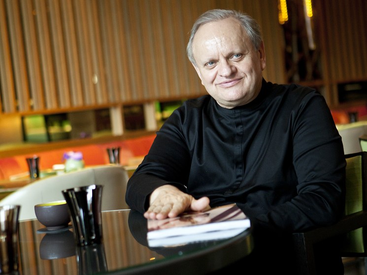 Joël Robuchon at Yoshi restaurant at the Hôtel Métropole, Monaco