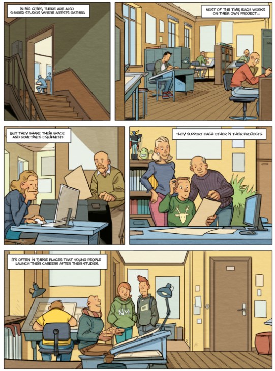 Ninth panel of Hamo's illustrated story about graphic storytelling