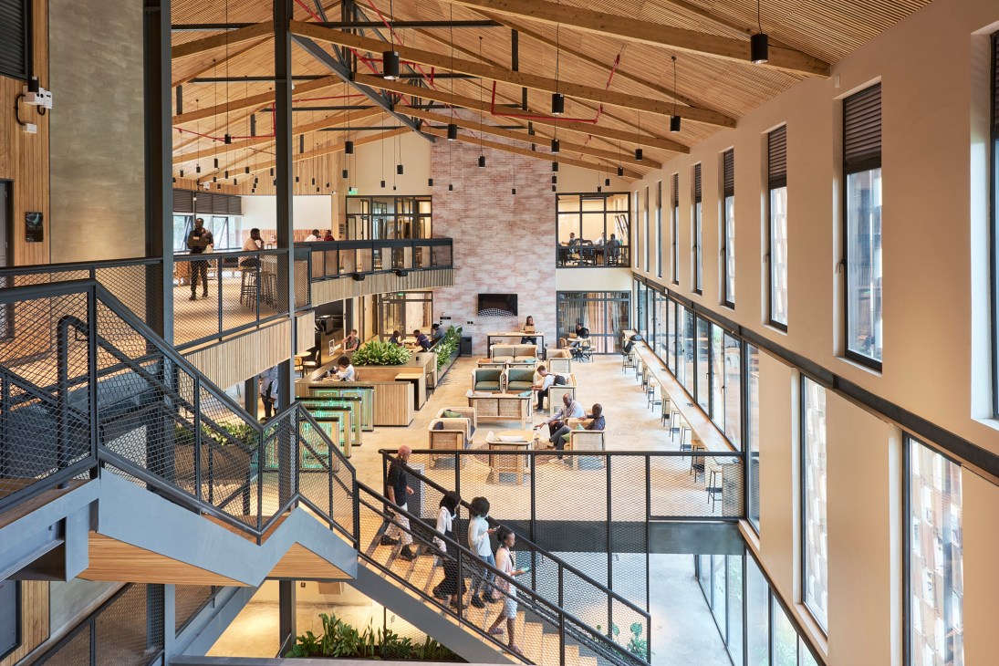 Norrsken Kigali House exterior showing adaptive reuse of École Belge site for entrepreneurial workspace