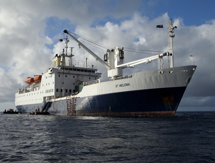 External view of ‘RMS St Helena’