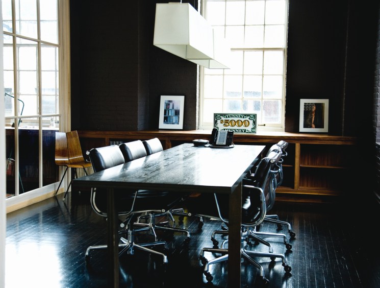 Boardroom of André Balazs’ New York office