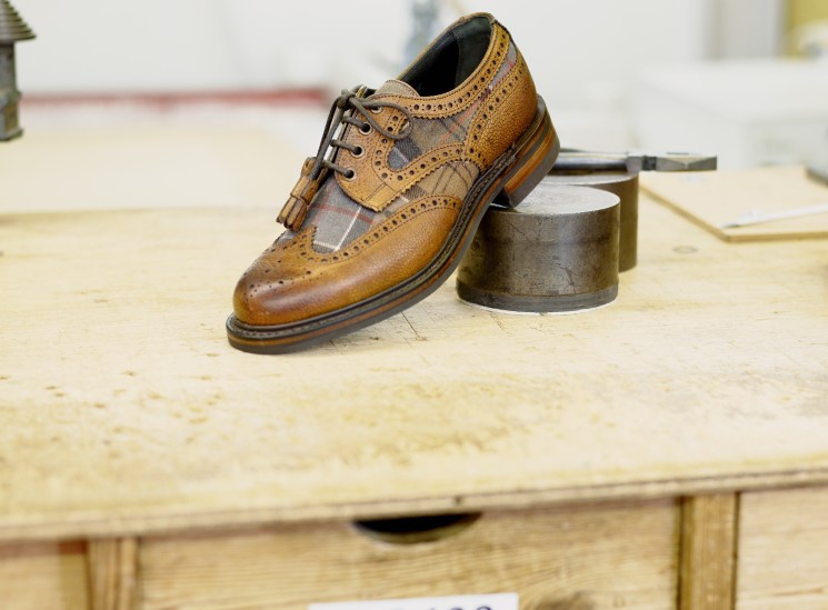 Cheaney x Barbour collaboration shoe