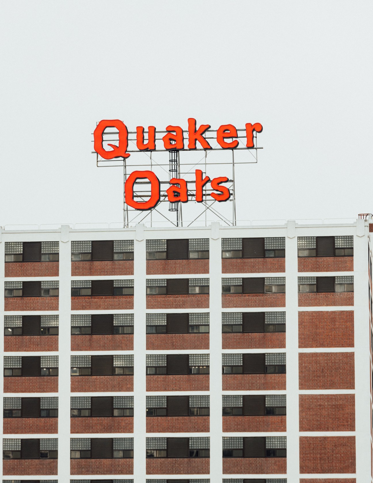 The iconic Quaker Oats manufacturing plant in Cedar Rapids, Iowa