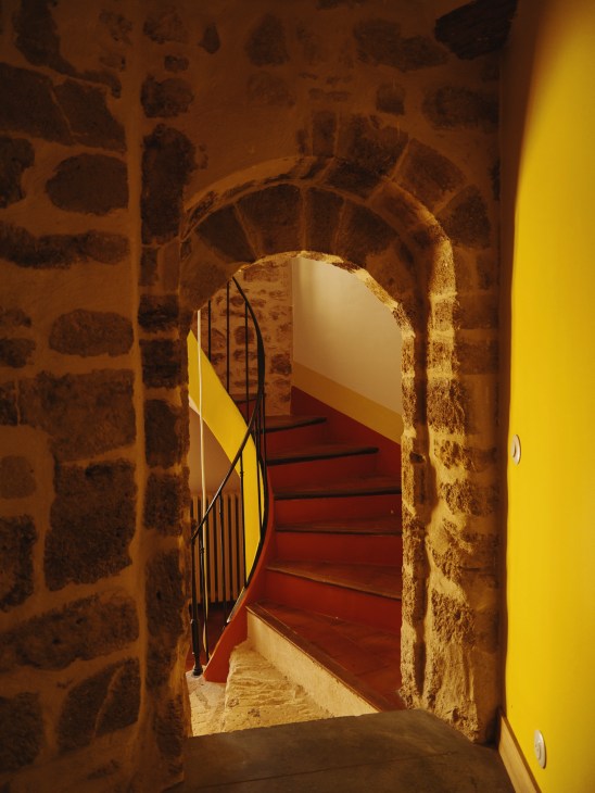 Stairway to haven at La Ferme Hi-bride