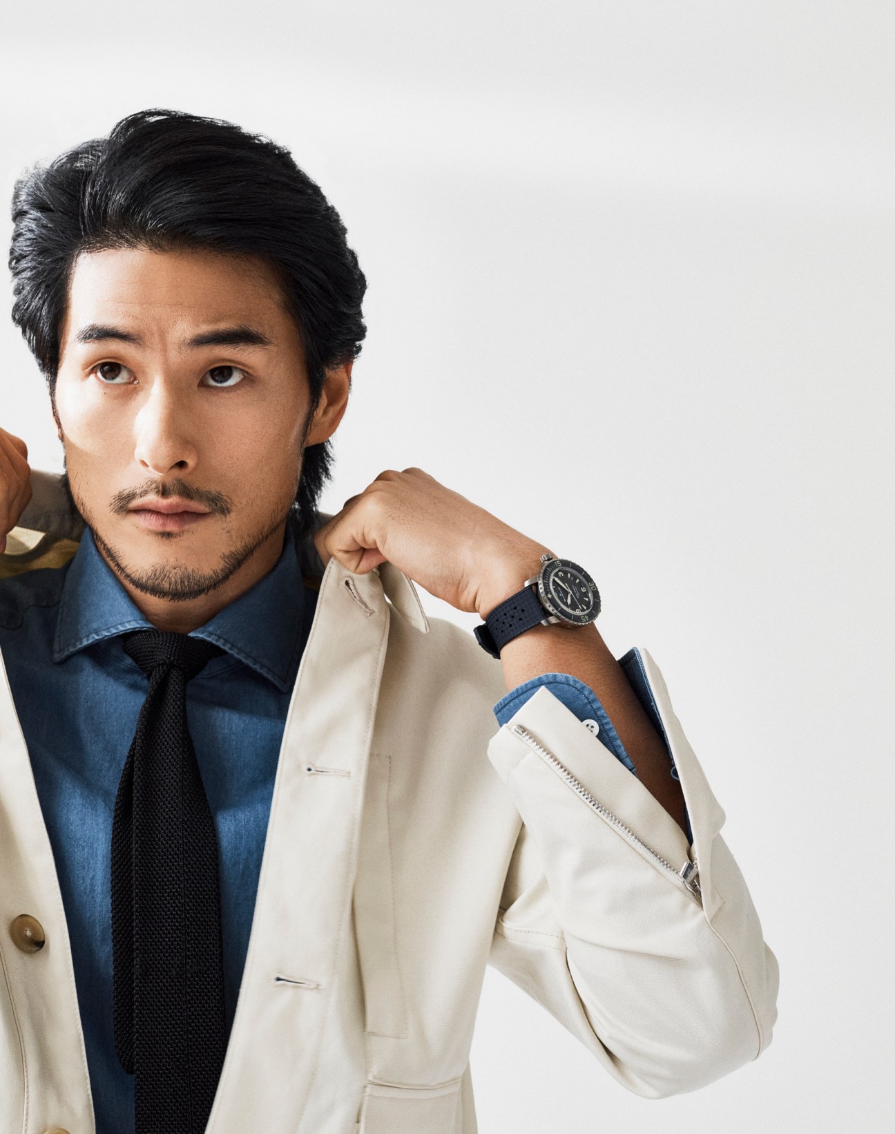 Man in smart layers