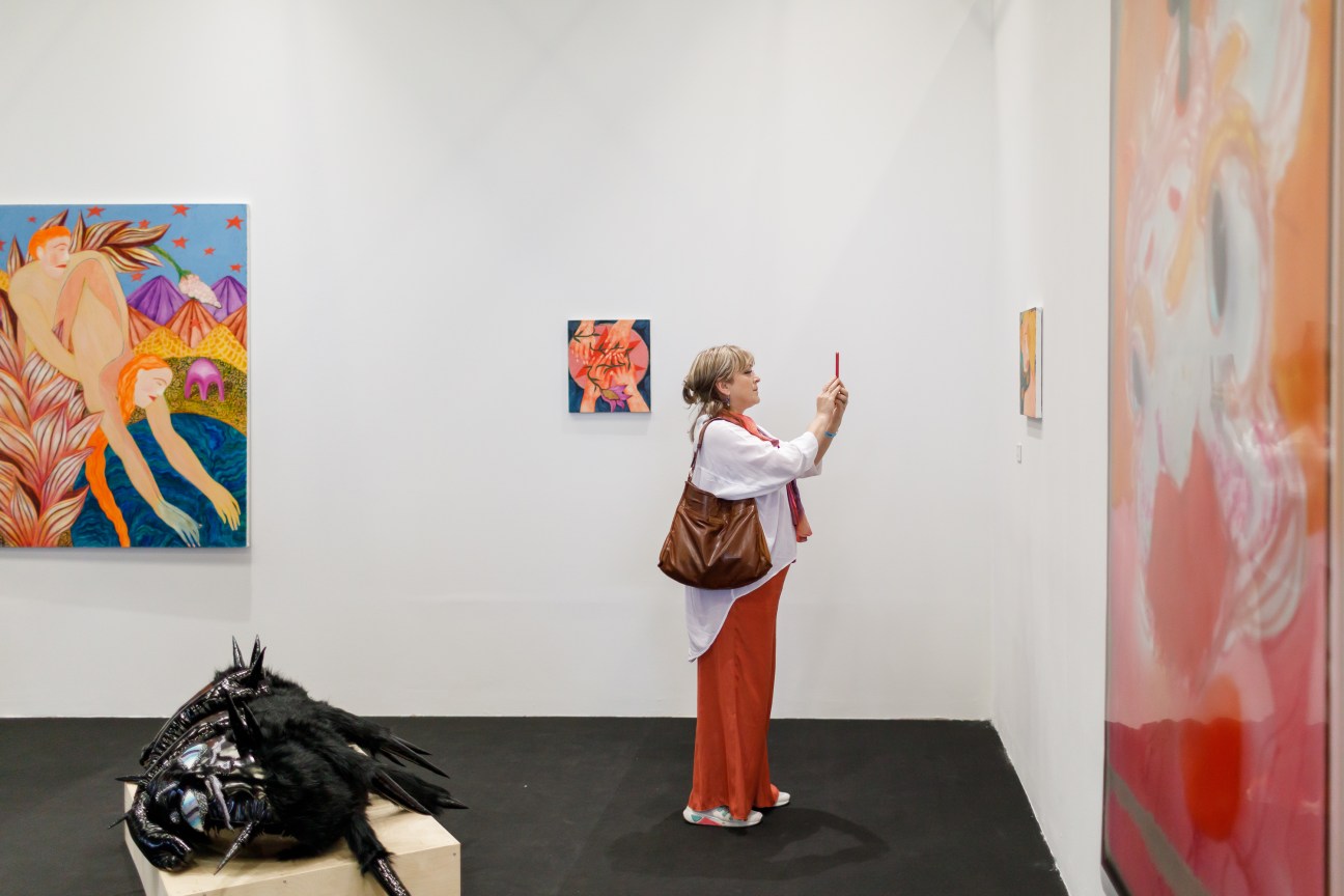 Visitors at Tbilisi Art Fair 2024