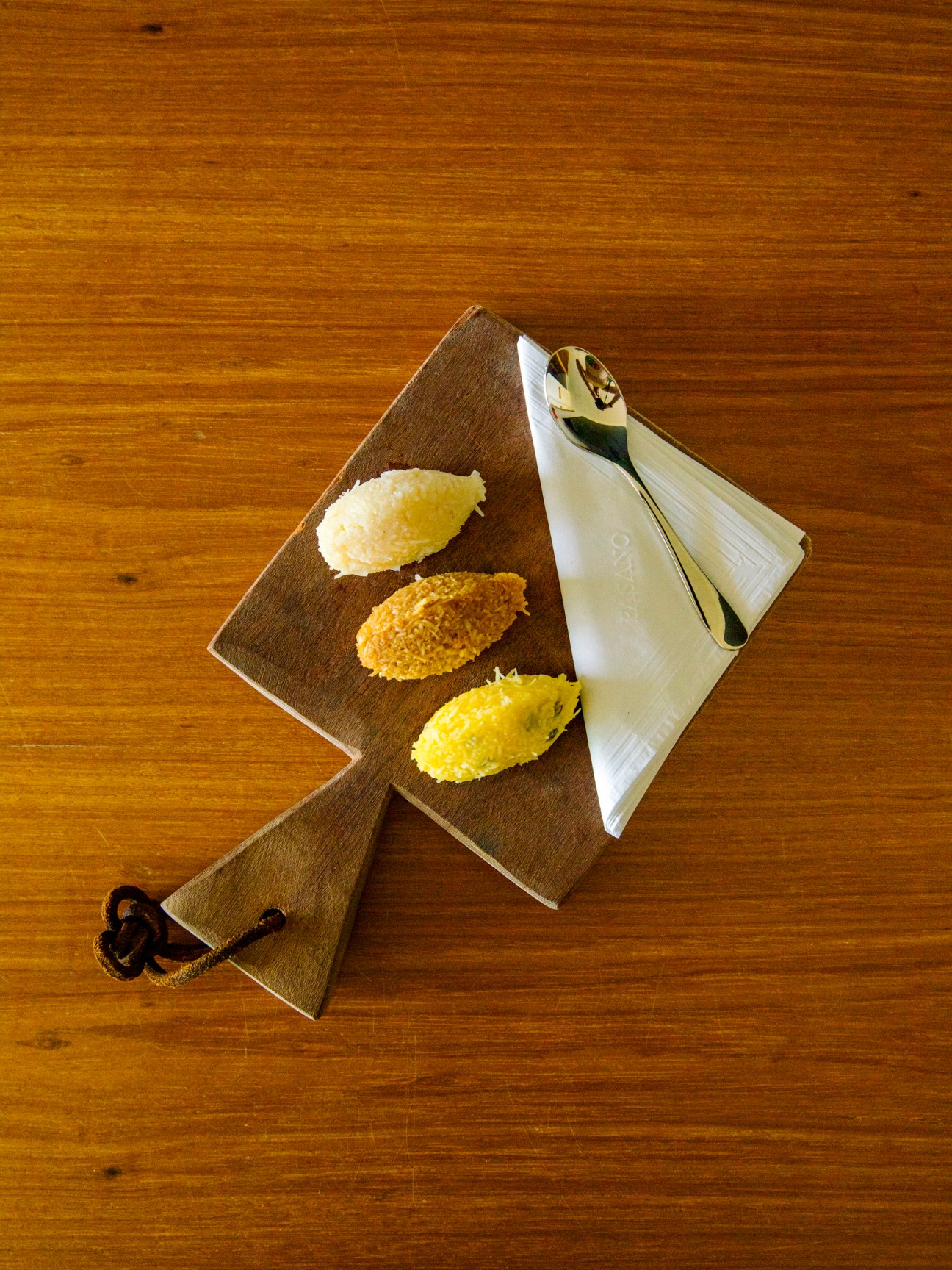 Welcome sweets made from coconut fleshat Hotel Fasano
