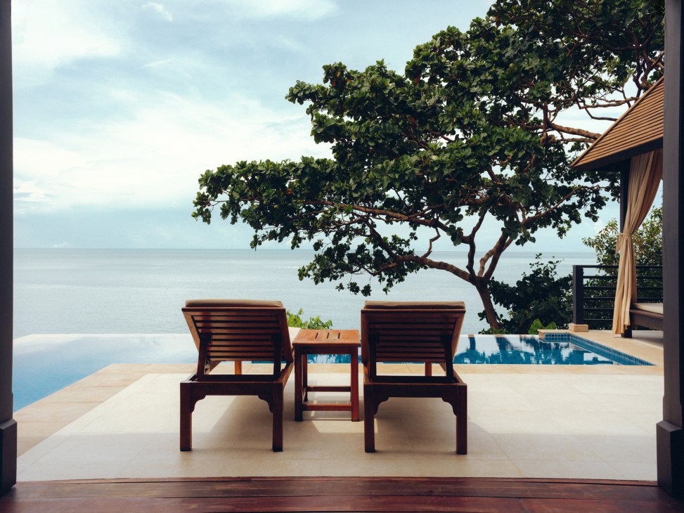 Interior view of the Akorn villa at Garrya Tongsai Bay