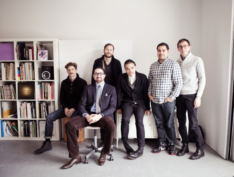 Ghostly NYC team (left to right), Will Calcutt, Sam Valenti, Jeff Owens, Danny Scales, Miguel Senquiz and Jakub Alexander