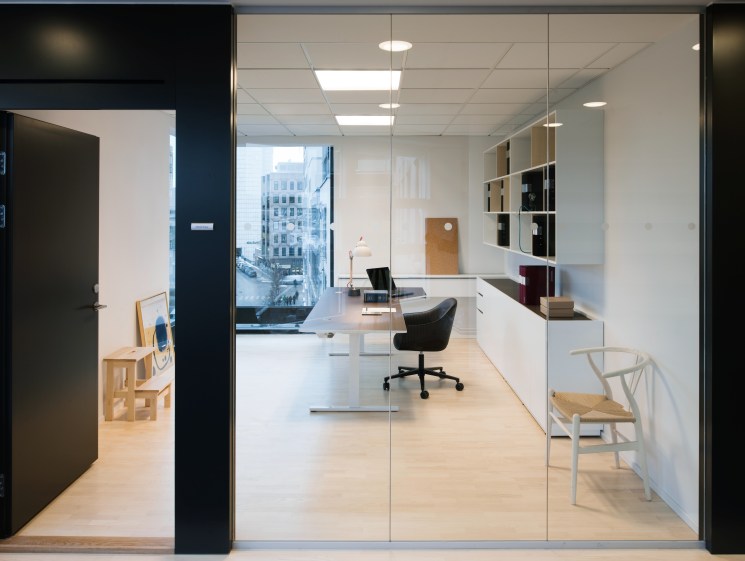 All employees have their own offices