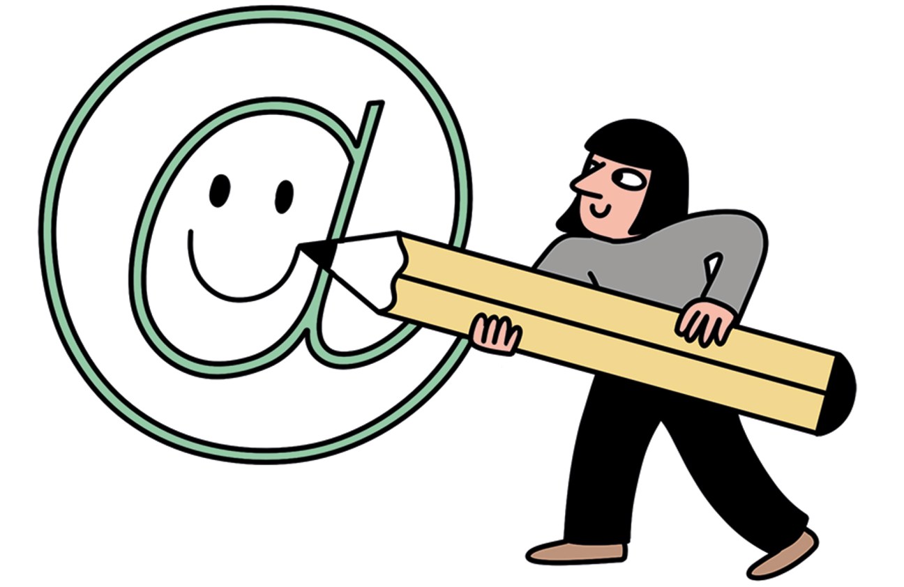 Illustration about maintaining a positive tone in digital communication
