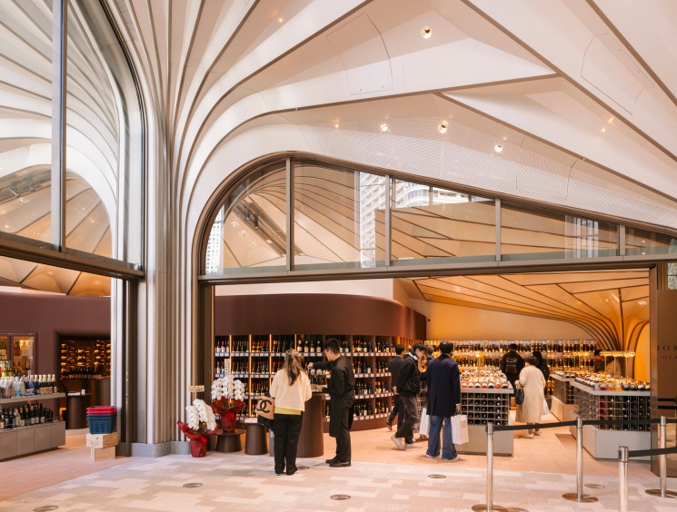 A bustling Japanese market that offers a luxury shopping experience