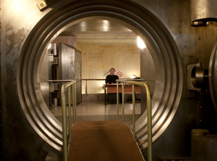 Cariplo bank’s vault in Milan