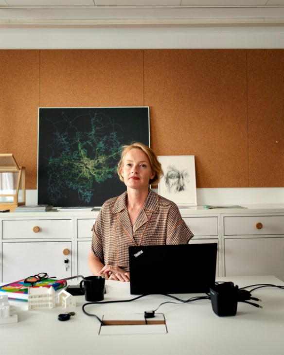 Portrait of Alexandra Hagen, CEO of White Arkitekter