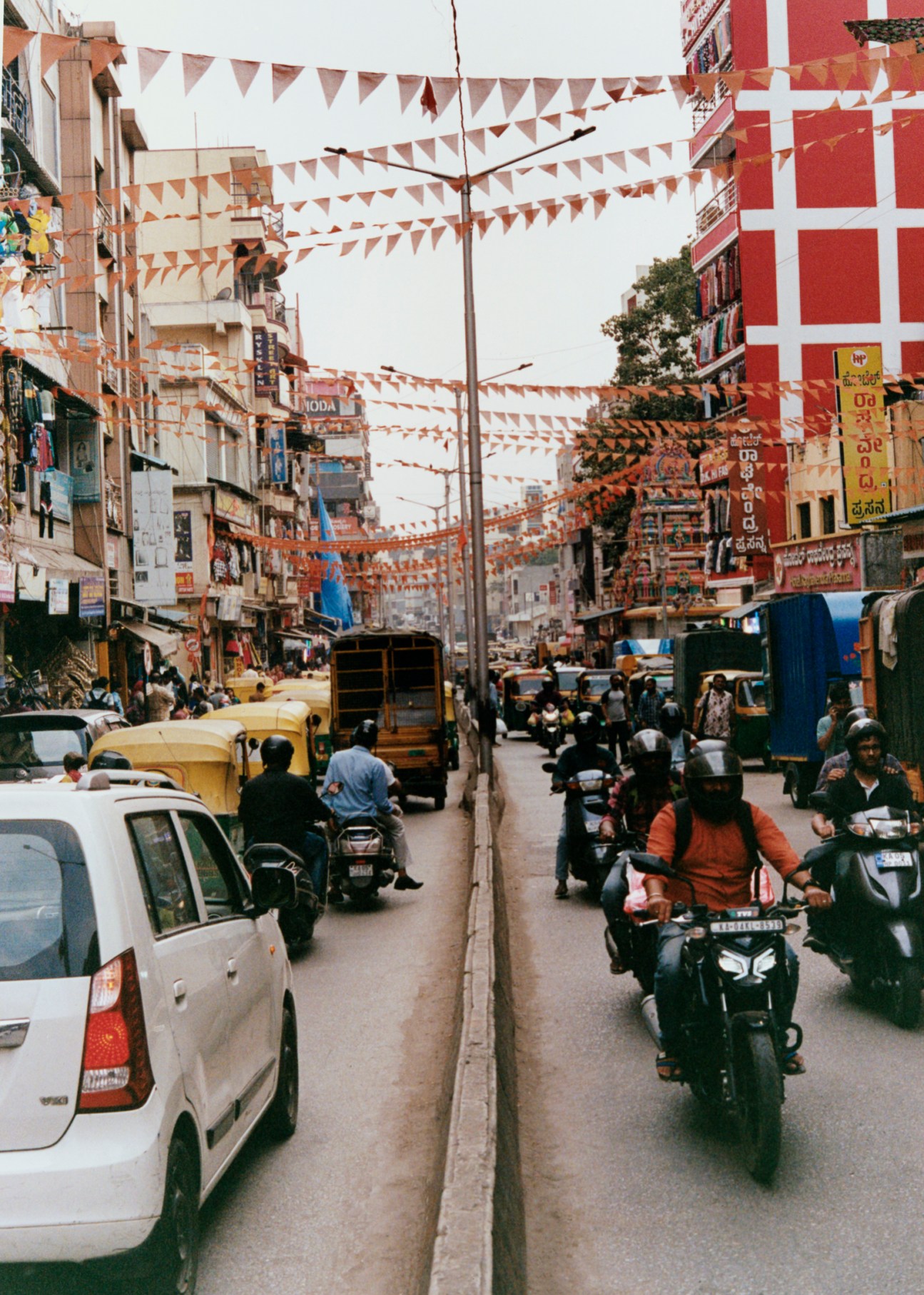 Traffic is ubiquitous in central Bengaluru