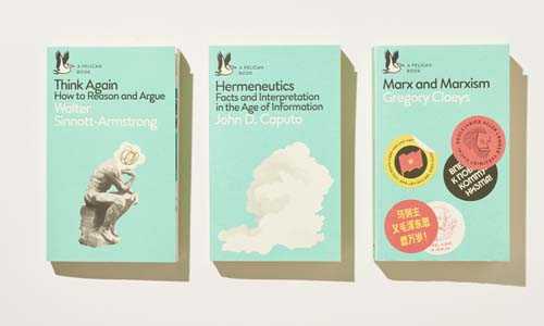 Three Pelican Books paperbacks with duck-egg-blue covers displayed against a neutral background.